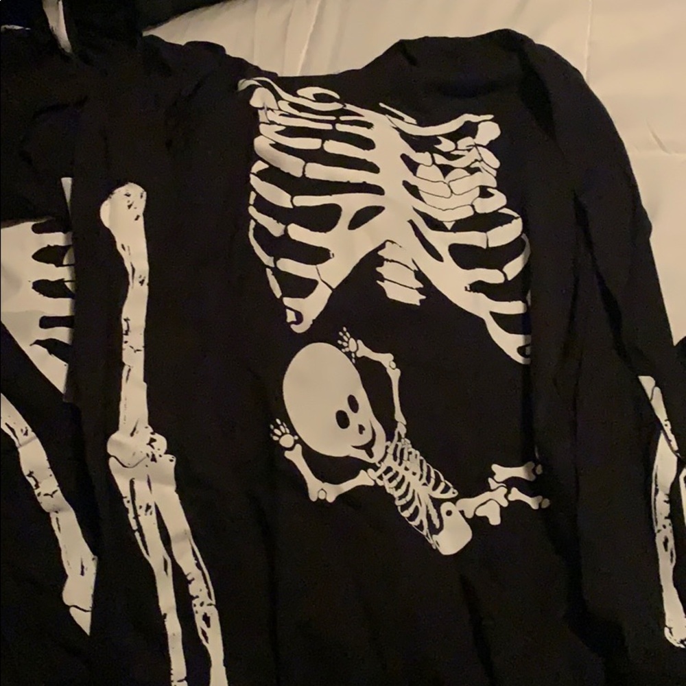 Long sleeve baby ribcage shirt with arms